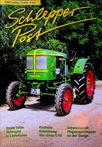 Deckblatt Schlepper Post (04/2003)